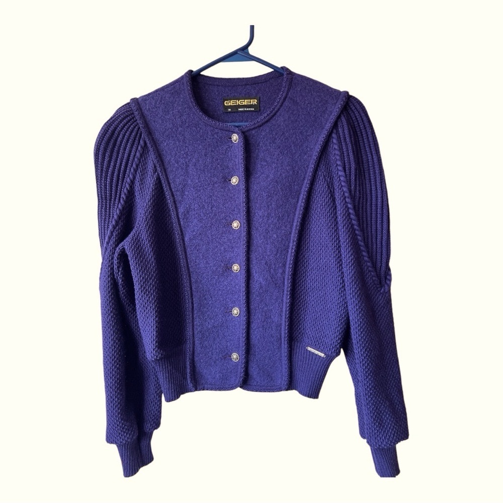 GEIGER of Austria | Rare Vintage Geiger of Austria 100% Wool Cardigan
